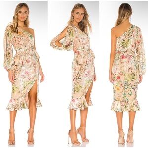 HEMANT and NANDITA Veena Dress in Nude Size L